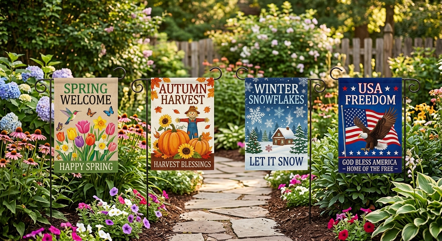 Seasonal Garden Flags